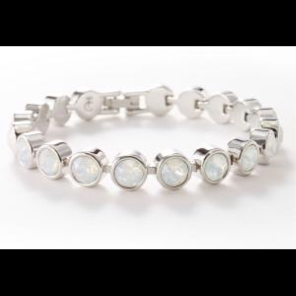 Touchstone Crystal Swarovski ice bracelet glazed BNIB